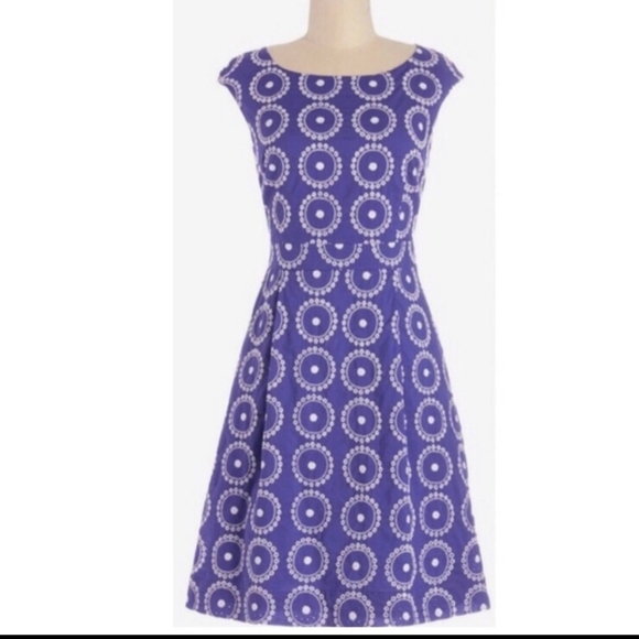 Modcloth Dresses & Skirts - EUC MODCLOTH BLUE FLORAL DRESS 4X